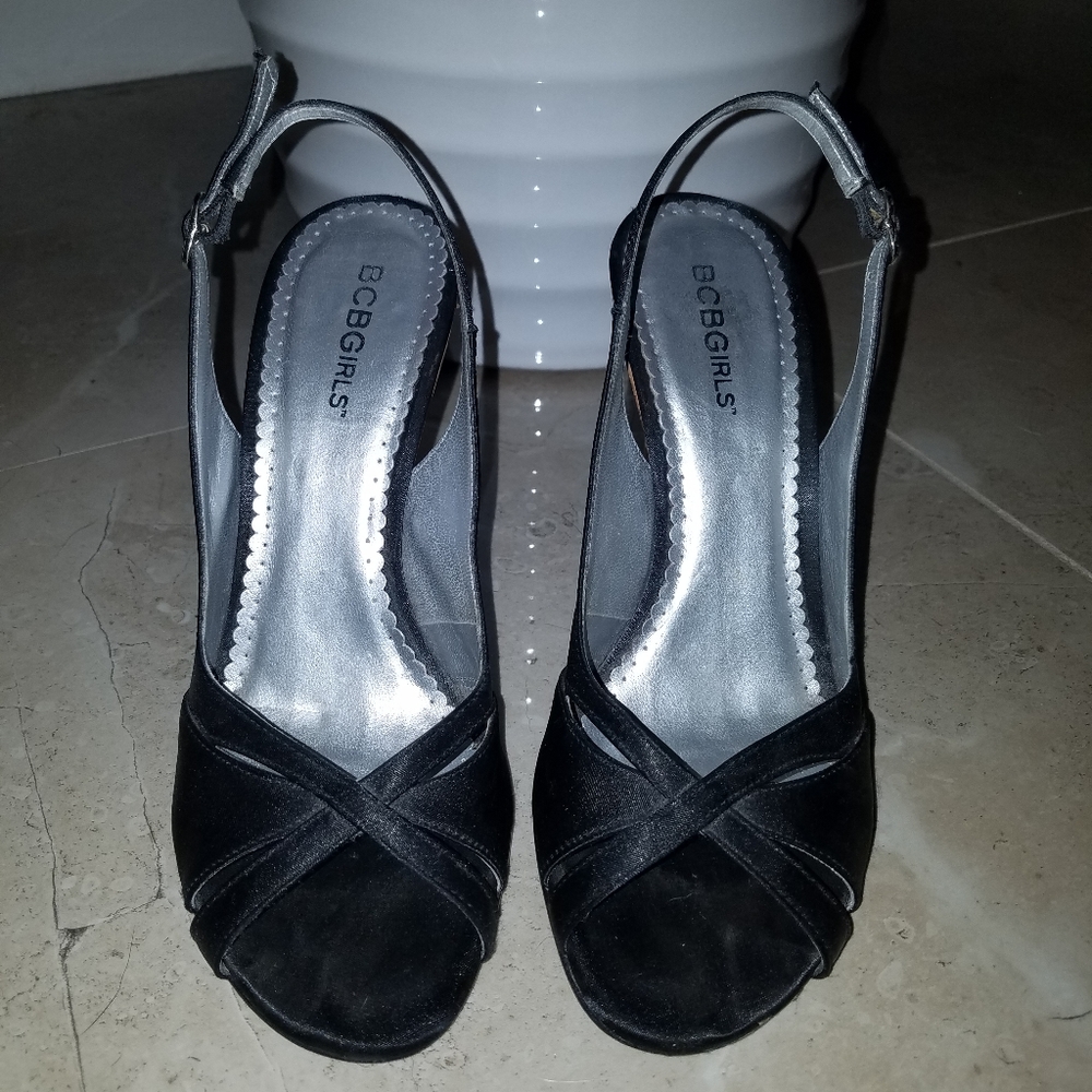BCBG Girls Satin Wedges